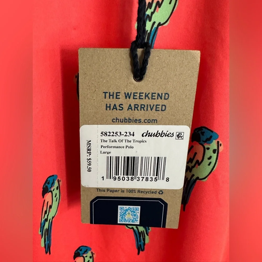Chubbies The talk Of The Tropics Performance Polo